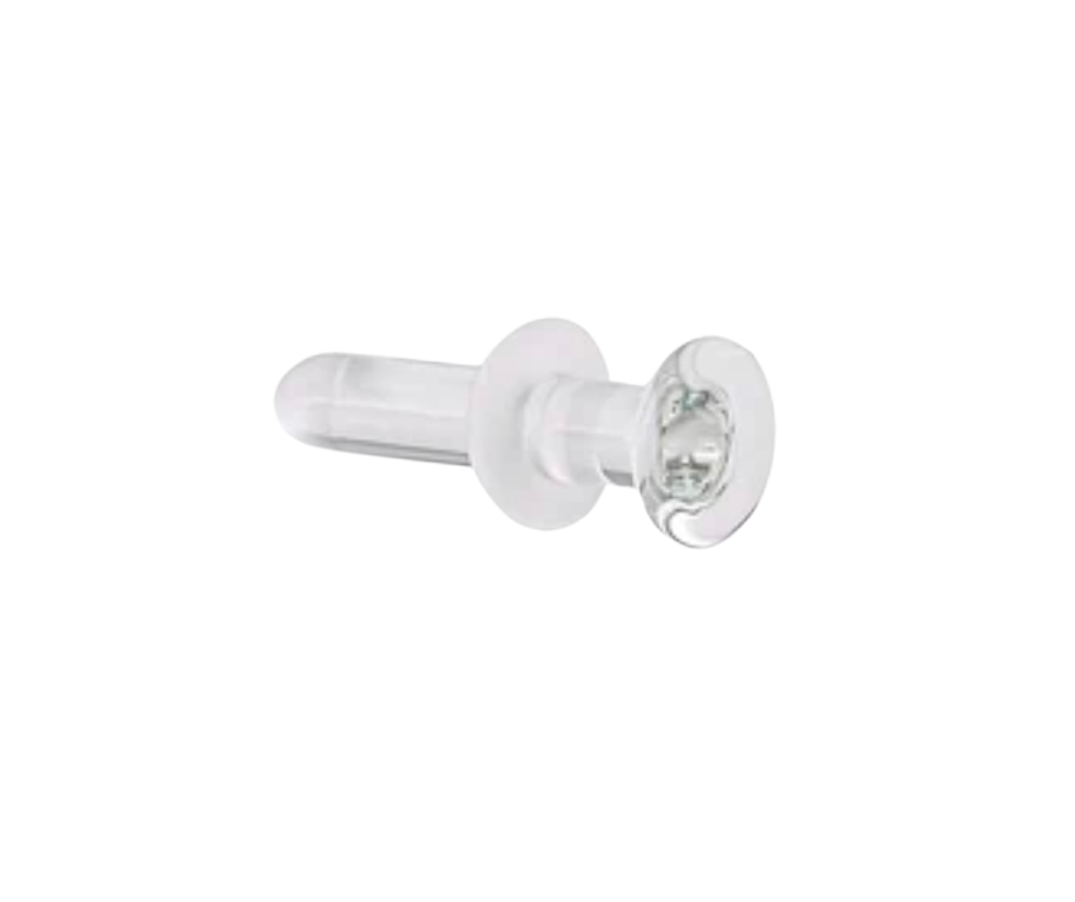 Glass labret deals retainer