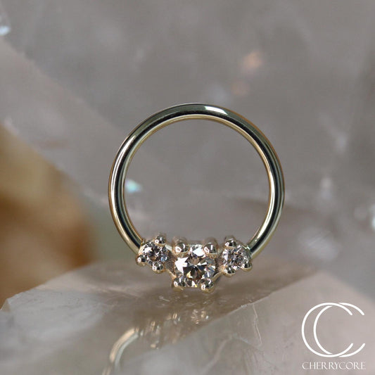 Ceri Seam Ring- Genuine stones