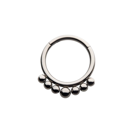 Titanium Beaded  Front Facing Hinged Segment Clicker