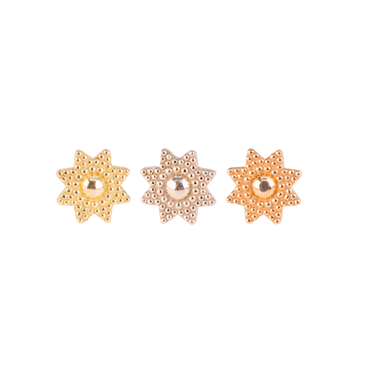 Starmie- 14kt- Threadless Atccahment