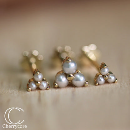 Pearl Trinity Threaded Stud