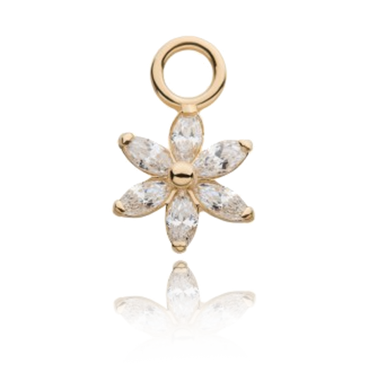 Marquise Flower Charm