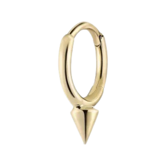 Single Short Spike Hoop Earring (Non-Rotating)